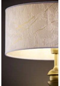 Jupiter 2112 - Stolová lampa KASZMIR 1xE27/15W/230V biela/zlatá/mramorový dekor