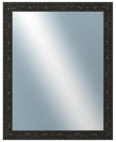 DANTIK - Zrkadlo v rámu, rozmer s rámom 80x100 cm z lišty PRAHA čierna (2753)