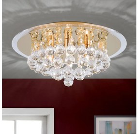 Orion DLU 2378/4/38-Krištáľové str. svietidlo GLORIA 4xG9/40W/230V pr.38 cm zlatá