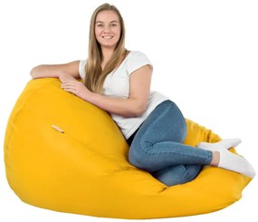 Sedací vak SAKO svetložltý ekokoža