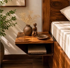 Nočný stolík 33x13x30 z indického masívu palisander Only stain