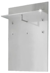 Vešiakový panel, biela extra vysoký lesk, SPACE