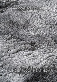 Kusový koberec Cosy 106110 Silver kruh z kolekcie Elle, 200x200 (priemer) kruh, šedá, obývacia izba, ELLE Decoration