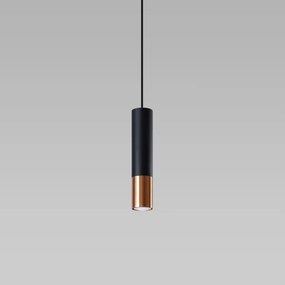 Sollux SL.0946 - Luster na lanku LOOPEZ 1xGU10/10W/230V čierna/meď