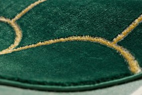 Koberec EMERALD exkluzívny 1021 glamour, art deco, zeleno/ zlatý