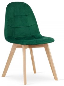 SUPPLIES BORA jedálenská stolička v škandinávskom štýle - zelená farba