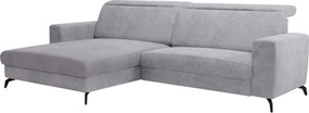 XXXLutz ROHOVÁ SEDAČKA, textil, svetlosivá Sit & More - Sedačky - 000144000219