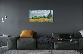 Obraz na skle Art lúčna cyprusu 100x50 cm