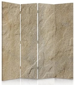 Ozdobný paraván, Pískovec - 145x170 cm, štvordielny, klasický paraván