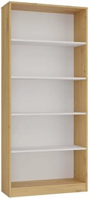 Regál Onyx R80 80 cm dub remeselný/biely