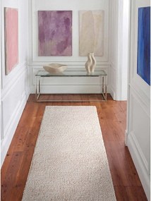 Slonovinový ručne tkaný behúň z materiálu buklé 80x200 cm Notting Hill Portobello – Ted Baker