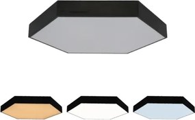 LED stropné svietidlo LED/135W/230V 3000/4000/6500K pr. 80 cm čierne