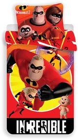 Detské obliečky Incredibles - Rodinka Úžasných 140x200 70x90 cm 100% Bavlna Jerry Fabrics