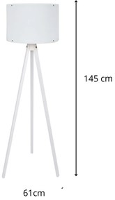 Stojací lampa Aomi I bílá