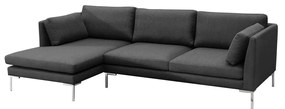 Rohová sedacia súprava Meers II, Dostupné poťahy: French Velvet 682, Strana: ľavá