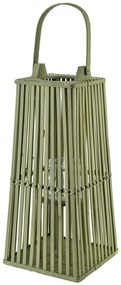 Proutěná lucerna LUCIE Green 23x48 cm zelená