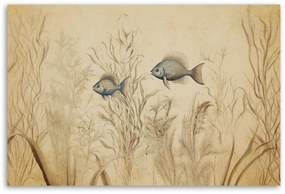 Gario Obraz na plátne Vodné rastliny s rybami Rozmery: 60 x 40 cm