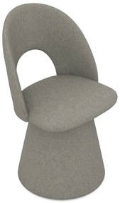 Sivé čalúnené jedálenské kreslo Kalo – Makamii