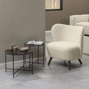 Odkládací stolek Avila II hnědý mramor