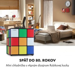 Klarstein Solve, chladnička, mini bar, 48 l, dizajn magickej kocky