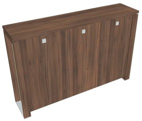 Stredná skriňa Verno+ S 200 x 46 x 130 cm, orech / vanilka