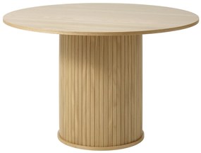 Dizajnový jedálenský stôl Vasiliy 120 cm prírodný dub