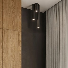 Stropné svietidlo Lagos, 1x čierne kovové tienidlo, (60 cm)