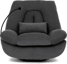 Polohovacie kreslo sivé, elektrické TV-7089 GREY2