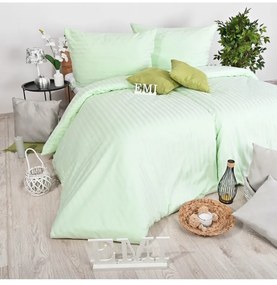 Obliečky damaškové zelené EMI, Štandardný set jednolôžko obsahuje 1x 140x200 + 1x 70x90