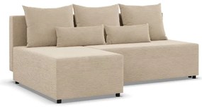 Rohová rozkladacia sedačka FERMO Poso krémová