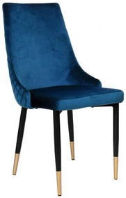 Čalouněná jídelní židle VERMONT modrá