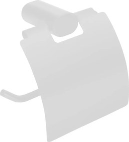 Biely nástenný mosadzný držiak na toaletný papier Flori – Sapho