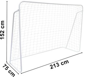 Futbalová bránka PAOLO biela