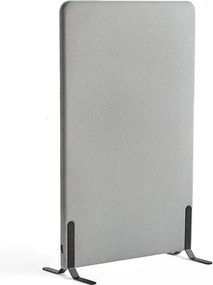 Paraván ZONE, 1360x800x46 mm, svetlošedá, čierne nožičky