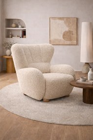 RELAXAČNÉ KRESLO PONCIO ROLF 03 KRÉMOVÁ