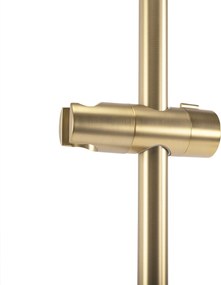 Tutumi Rea, sprchový stĺp s držiakom na ručnú sprchu 70cm, typ 01, zlatá matná, REA-P6500