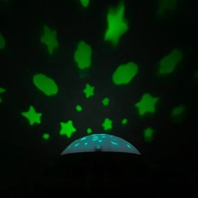 BABY MIX Kolotoč nad postieľku so svetelným projektorom Baby Mix mätový