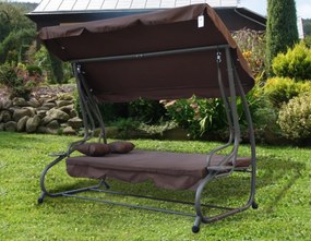 Záhradná hojdačka RAMIZ 8011 - hnedá