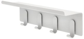 Svetlosivý oceľový nástenný vešiak s poličkou 11,5 cm A-Hallway – Zone