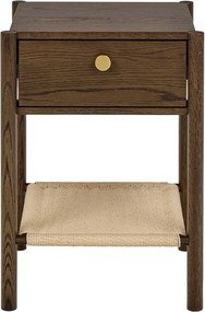 Nočný stolík v dekore duba v tmavoprírodnej farbe Monfort – Actona