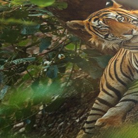Obraz odpočívajúceho tigra (70x50 cm)