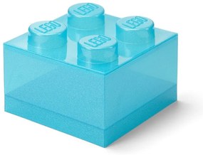 Svetlomodrý plastový detský úložný box 25x25x18 cm – LEGO®