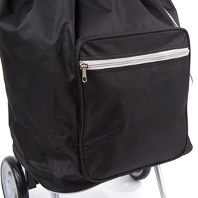 Run Away Čierna nákupná taška pre seniorov „Shopper“