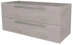 Mereo, Mereo Bino, kúpeľňová skrinka 121 cm, Multidecor, Chromix strieborný, MER-CN693SACST