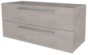 Mereo, Mereo Bino, kúpeľňová skrinka 121 cm, Multidecor, Chromix strieborný, MER-CN693SACST
