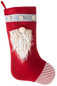 VIANOČNÁ PONOŽKA NA KRB MERY1 50 CM ČERVENÁ