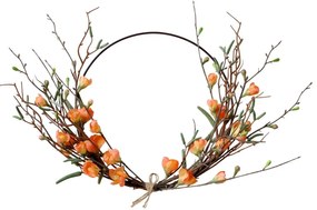 Dekorácia umelý veniec vŕbovej vetvy s mačičkami Willow - Ø 42 cm