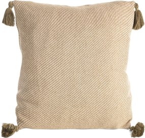 DEKORAČNÁ OBLIEČKA NA VANKÚŠ POLY 02 45X45 CM BÉŽOVÁ