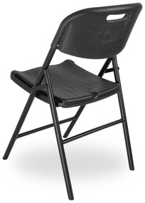 Skládací cateringová židle WOODLAN černá
