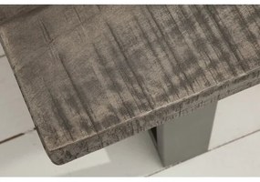 Lavica 38665 170cm Masív drevo Mango šedá  - Komfort-nábytok